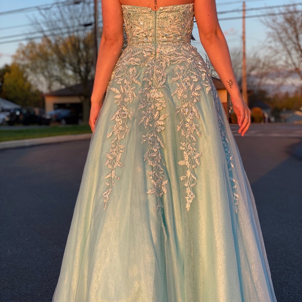 Baby Blue Prom Dress - Picture 5 of 8